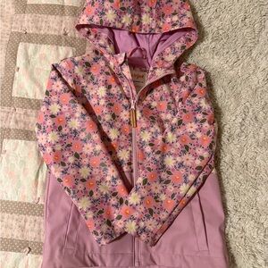 Cat & Jack Floral Pink Kids Jacket 4/5